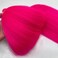 Braiding Hair Pre Stretched Pink Braiding Hair Colored Hair Extensions for Braiding Micro Box Braids Knotless Yaki Neon Pink Prestretched Braiding Hair 26 Inch Folded 3 Packs
