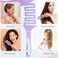 Hair Brush, Curved Vented Detangling Hair Brushes for Women Men Wet or Dry Hair,Faster Blow Drying Styling Professional Paddle Vent detangler brush for Curly Thick Wavy Thin Fine Long Short Hair