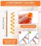 30 Pcs Heatless Hair Curlers Wave Curls Styling Kit with 2 Pcs Styling Hooks, No Heat Hair Curlers Heatless Wave Curlers for Women Girls Long Medium Short Hair (6 Colors, 55 cm/21.65 inch)