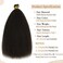 Caliee Itip Human Hair Extensions Kinky Straight 22 Inch Natural Black Hair Extensions Color 1B Keratin Hair Extensions Real Human Hair Kinky I Tips Curly Hair Extensions Cold Fusion 50g 50 Strands