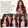28 Inch Reddish Brown Lace Front Wigs Human Hair Pre Plucked 200% Density Body Wave Lace Frontal Wig Human Hair 13x4 HD Lace Brown wig human hair with baby hair glueless wigs