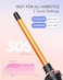 Wavytalk 5 in 1 Curling Iron,Curling Iron Set with Heated Round Brush and 4 Interchangeable Ceramic Curling Wand(0.5&rdquo;-1.25"), Instant Heat Up,Dual Voltage Hair Curler