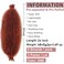 24 Inch 3 Packs Pre Separated Springy Afro Twist Hair Pre Fluffed Spring Twist Hair For Faux Locs Afro Twist Hair Natural Copper Marley Twist Crochet Braiding Hair Extensions (24 Inch 3Pcs，350#)