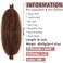 16 Inch Soft Springy Afro Twist Braiding Hair 8 Packs Pre-Separated Spring Twsit For Faux Locs Honey Brown Marley Twist Afro Crochet Braids Synthetic Hair Extension For Women (8 Strands/Pack，30#)