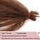 16 Inch Soft Springy Afro Twist Braiding Hair 8 Packs Pre-Separated Spring Twsit For Faux Locs Honey Brown Marley Twist Afro Crochet Braids Synthetic Hair Extension For Women (8 Strands/Pack，30#)