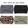 XTREND 4 Packs Wide Headband Fashion Personality Headscarf Bohemian Style Elastic Knotted Non-slip Headband Suitable For Black Women's wig Outdoor Yoga Sports Running Printed Hair Accessories