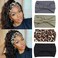 XTREND 4 Packs Wide Headband Fashion Personality Headscarf Bohemian Style Elastic Knotted Non-slip Headband Suitable For Black Women's wig Outdoor Yoga Sports Running Printed Hair Accessories
