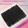 Goddess Box Braids Crochet Hair for Women 18 Inch 7 Packs Black Boho Box Braids Crochet Hair with Curly Ends Pre Looped Bohemian Braids Crochet Hair Extensions, 1B