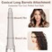 Long Curling Iron Conical Barrels Attachment for Shark FlexStyle Accessories, 0.78-1.4Inch Auto-Wrap Curlers for FlexStyling System,to Defined Curls or Voluminous Bouncy Waves