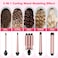 Curling Wand Set, Curling Iron Interchangeable 3 Barrel Curler with Ceramic Tourmaline Professional 5 in 1 Wand Curling Iron,for Women with Curler and Waver