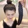 RFTWXHPN 5 Strands Synthetic Hair Braided Headband for Women Wig Braid Headbands Classic Wide Head Band Chunky Christmas Party Headbands for Women Girls Braids Hair Band Accessories