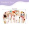 Travel Comb Mini Comb Detangling Combs For Women Wide Tooth Combs Hair Pocket Comb 2pcs Anti-Static Small Acetate Hair Detangler Brush For Bangs Curly Wavy Long Hair Daily Hair Care Wet Dry
