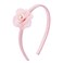Beleki Flower Pearl Headband for Girls, Pink Glitter Headband Toddler Girls Handmade Non Slip Hiar Hoop Sparkle Boutique Hair Accessories for Girls 4-6 8-12 Year Old