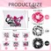60-Piece Cheerleading Gift Set: Hair Scrunchies, Makeup Cases, Cheer Bags and Elastics for Girls - Cheer Party Favors and Team Gifts