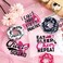 60-Piece Cheerleading Gift Set: Hair Scrunchies, Makeup Cases, Cheer Bags and Elastics for Girls - Cheer Party Favors and Team Gifts