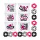 60-Piece Cheerleading Gift Set: Hair Scrunchies, Makeup Cases, Cheer Bags and Elastics for Girls - Cheer Party Favors and Team Gifts