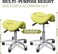 Saddle Stool Tilting Available Ergonomic Swivel Stool Chair with Hydraulic Lifting Height Adjustable Rolling Stool for Office Desk Clinic Dentist Spa (Olive Green)