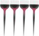 Hair Styling Accessories Hair Dye Brush Salon Brush: 4Pcs Hair Tint Brush Hair Highlight Brush Salon Barber Professional Hair Coloring Applicator Brush Black Blending