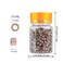 2500pcs Hair Extensions Beads Micro Links Beads, 5mm Silicone Lined Beads for I Tip Human Hair Extensions (Black/Light Brown/Dark Brown/Blonde/Dark Blonde)