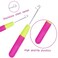Micro Ring Hair Extension Loop Needle Threader Feather Hook Tool Wire Pulling Hook Tools for Silicone Microlink Nano Beads Cold Fusion (5Pcs Latch Hook)