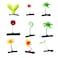 1 set of 9 Sprout Clips Plant Hairpin Leaf Hair Clip Mushroom Hair Accessories Bean Sprout Hair Clip Mushroom Clips Mushroom Hair Clips