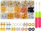YTBYT 200 Pcs Hair Jewelry for Braids Dreadlocks Beads Metal Hair Cuffs Gold and Silver Hair Rings Hair Beads Dreadlock Accessories