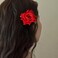 Rose Flower Hair Clips for Women Red Pink White Rose Hair Barrettes Floral Hairpins Flower Brooch Pins for Women Girls 3PCS Bride Headpieces for Wedding Party Hair Accessories