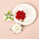 Rose Flower Hair Clips for Women Red Pink White Rose Hair Barrettes Floral Hairpins Flower Brooch Pins for Women Girls 3PCS Bride Headpieces for Wedding Party Hair Accessories