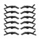 12 Pcs Alligator Hair Clips Styling Sectioning Hair Clips Wide Teeth Hair Clips Professional Hair Salon for Barber Clips for Styling Sectioning (Black)