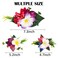 Ahoney Hawaiian Plumeria Flower Hair Accessories for Women and Girls - 4 Pieces Artificial Flower Barrettes and Pins for Beach, Luau Outfits, Party Hairstyles, and Decor