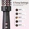 Thermal Brush 1.5 Inch with 5 Temp Settings, Universal Voltage Hot Hair Curling Iron, Ceramic Tourmaline Ionic Thermal Round Curling Brush Suitable for Medium and Long Hair, Rose Gold