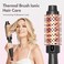 Thermal Brush 1.5 Inch with 5 Temp Settings, Universal Voltage Hot Hair Curling Iron, Ceramic Tourmaline Ionic Thermal Round Curling Brush Suitable for Medium and Long Hair, Rose Gold