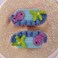 WOCATS 2PS Cute Hair Clips-Handmade Crochet Ocean Theme Hair Clips-Funny Hair Accessories Gifts for Women Girls Kids-Inspired by the Peaceful and Happy Seaworld (Purple fish)