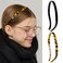 2pcs No Pressure Eyewear Headbands for Women, Elastic Acetate Hairbands Comfortable Non Slip Head Bands with Teeth for Women's Hair Fashion Tortoiseshell Thin Hairbands for Wearing Glasses