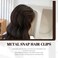 20 PCS Snap Hair Clips Metal Hair Barrettes for Women Non Slip Barrettes For Thick And Thin Fine Hair,Black,2.36 x 0.43 Inches.