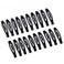 20 PCS Snap Hair Clips Metal Hair Barrettes for Women Non Slip Barrettes For Thick And Thin Fine Hair,Black,2.36 x 0.43 Inches.