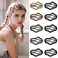 Snap Clips Leather Cloud Hair Clips Hair Barrettes Non Slip Star Hair Accessories Metal Hair Clips for Girls Women -10P-Cloud