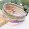 10PCS Glitter Headbands for Girls Rainbow Headbands Toddlers Kids Thin Sparkle Hair Band for Birthday Party Hair Accessories