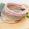 10PCS Glitter Headbands for Girls Rainbow Headbands Toddlers Kids Thin Sparkle Hair Band for Birthday Party Hair Accessories