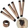 Hair Bun Maker 3 PCS- Donut Bun Maker DIY French Twist Hair Fold Wrap Snap - Easy Bun Hair Tool - Shaper Bun Hair Tool -Ballet Bun for Women and Kids (Light Brown)