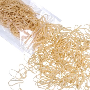 Teenitor Hair Tie, Elastics for Hair, 300pcs, Beige