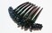 Side Comb French Twist Hair Comb Decorative Wedding Accessories Ornamented with Crystals (2 Flower)