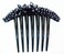 Side Comb French Twist Hair Comb Decorative Wedding Accessories Ornamented with Crystals (2 Flower)