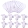 WXJ13 25 Pairs Disposable Slippers White Spa Slippers for Hotel Travel Home, Guest Use, Salon Plane Non-Slip Slippers for Women and Men