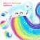 Rainbow Cloud Bath Bombs for Girls, 2 Extra Large Handmade Bath Bombs for Kids Bubble Bath Fizzies, Kids Safe Bath Bombs with Natural Essential Oils, Birthday Valentines Day Gifts for Kids