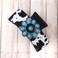 Western Concho Cowhide 3.25 "Hair Claw Clips Navajo Boho(Turquoise)