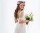 PENTA ANGEL Butterfly &amp; Flower Crown Adjustable Fairy Floral Headband Garland Wreath Headpiece Accessories with Ribbon for Women Adults Bridal Wedding Summer Holiday Vacation Photo Props (Pink, 22cm)