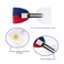 Philippines Flag Hair Bow Girls Women Hair Accessories Cultural Multicultural School Events QXP Shop