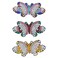 3Pcs Diamond Painting Hair Clips, 5D Bowknot Bobby Pins Girls Diy Diamond Hair Clip Butterfly Hairpin Elegant Barrettes Gift For Girls Daughter Best Friend Or Mather 8.5 * 3.5cm (CC)