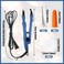 Hair Extensions Iron Fusion Keratin Heat Tool Heat Connector Wand with Fusion Glue Protector Template Hair Clip Finger Protector 2 Bag Keratin Glue Granule Bead(Blue)